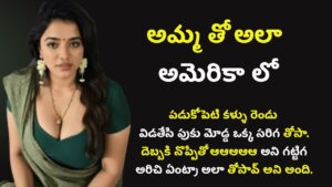 అమ్మ తో అలా అమెరికా లో || Telugu Sex Stories || Telugu Kamakathalu